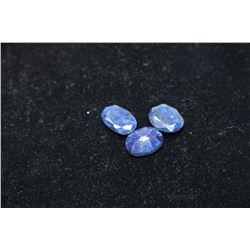 3 PIECES OF NATURAL BLUE SAPPHIRE - 52 CT