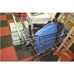 POLICE SEIZURE SHOPPING CART WITH POLICE SEIZED