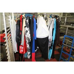 SIDE 1: RACK OF HALLOWEEN COSTUMES