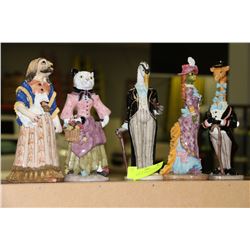 WHIMSICAL ANIMAL FIGURINE SET
