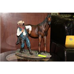 HORSE AND COWBOY ORNAMENT