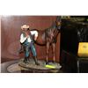 Image 1 : HORSE AND COWBOY ORNAMENT