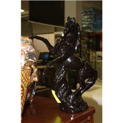 BLACK STALLION CERAMIC ORNAMENT