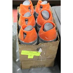 BOX OF 6 HIGH TEMP ORANGE ENGINE PAINT