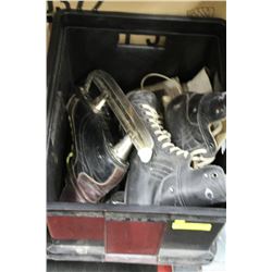 BOX OF VINTAGE SKATES