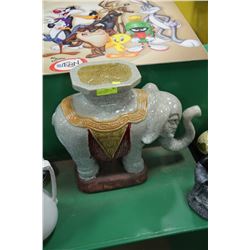 INDOOR/OUTDOOR POTTERY ELEPHANT - 18" TALL