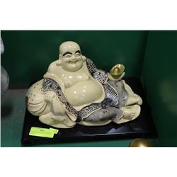 IVORY STYLE POLYRESIN HAPPY BHUDDA