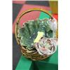 Image 1 : POTTERY LOTUS CANDY DISH BASKET