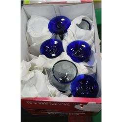 8 LARGE STEM WINE GLASSES