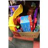 Image 1 : BOX OF CHILDRENS ITEMS INCLUDING TOYS, FOLDING