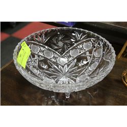 FOOTED CRYSTAL CANDY BOWL