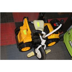 CAT RIDE ON TOY & CHILDRENS TRICYCLE