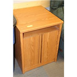 OAK TONE MICROWAVE STAND