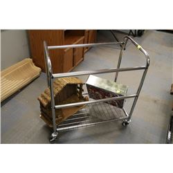 CHROME ROLLING RACK