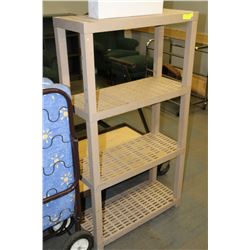 4-TIER STORAGE SHELF - LIGHT BROWN