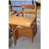 Image 1 : VINTAGE WOODEN SCHOOL DESK