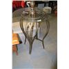 Image 1 : ROUND METAL & GLASS BAR HEIGHT TABLE