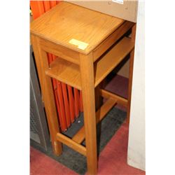OAK TELEPHONE TABLE