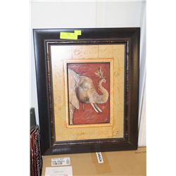 FRAMED CHAD BARRET ELEPHANT CANVAS PRINT