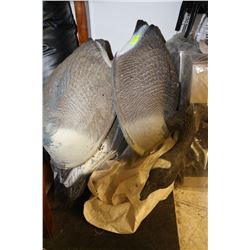 SET OF 12 GOOSE DECOYS