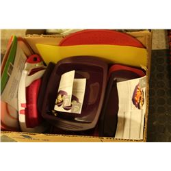 BOX OF SILICONE BAKEWARE