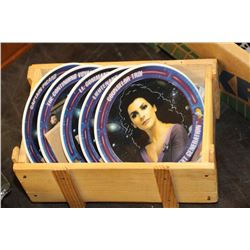 FIVE STAR TREK 1992 COLLECTOR PLATES - ALL MARKED