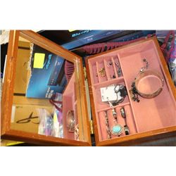 JEWELLERY BOX WITH CONTENTS