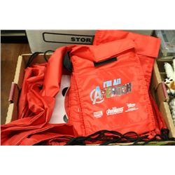 LOT OF 5 DISNEY CARRY BAGS WITH 3 LUNCH BAGS