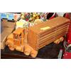 Image 1 : VINTAGE WOODEN TRUCK WITH TRAILER