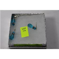 HAND CRAFTED SWAROVSKI CRYSTAL EARRINGS & PENDANT