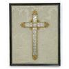 Image 1 : Gilt Metal and Glass Cross Framed