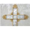 Image 2 : Gilt Metal and Glass Cross Framed