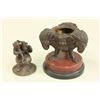 Image 3 : 19th Century Bronze Inkwell & Thermometer