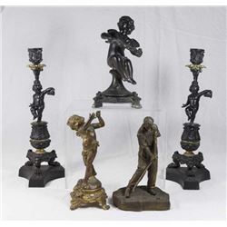 Group of 5 Metal Figures