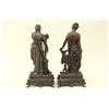 Image 6 : Pair Ansonia Metal Female Figures