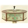 Image 2 : Reverse Painted Lamp with Candlestick Base
