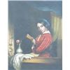 Image 1 : Oil on Canvas, "Lady with Rose"