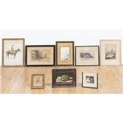 Group Lot of Drawings, Paintings, & Prints