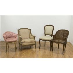 Group of 4 French Chairs