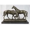 Image 1 : Bronze Sculpture of 2 Horses