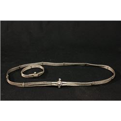 Silver Belt & Bracelet