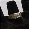 Image 1 : 14K Gold & Diamond Men's Ring