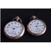 Image 1 : 2 Open Face Gold Plated Pocket Watches