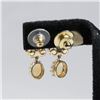 Image 4 : 14K Yellow Gold & Opal Bracelet & Earrings Set