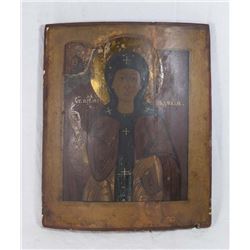 19th Century Russian Icon of the Blessed Virgin