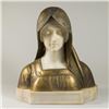 Image 1 : Bronze & Marble Bust Beatrice