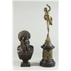 Image 1 : Bronze Bust of Socrates & Venus on Marble Round