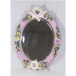 Porcelain Oval Table Mirror