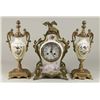 Image 1 : 19th Century French Clock & Pair Urns