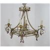 Image 1 : Italian Skeleton Form Clear & Amethyst Chandelier